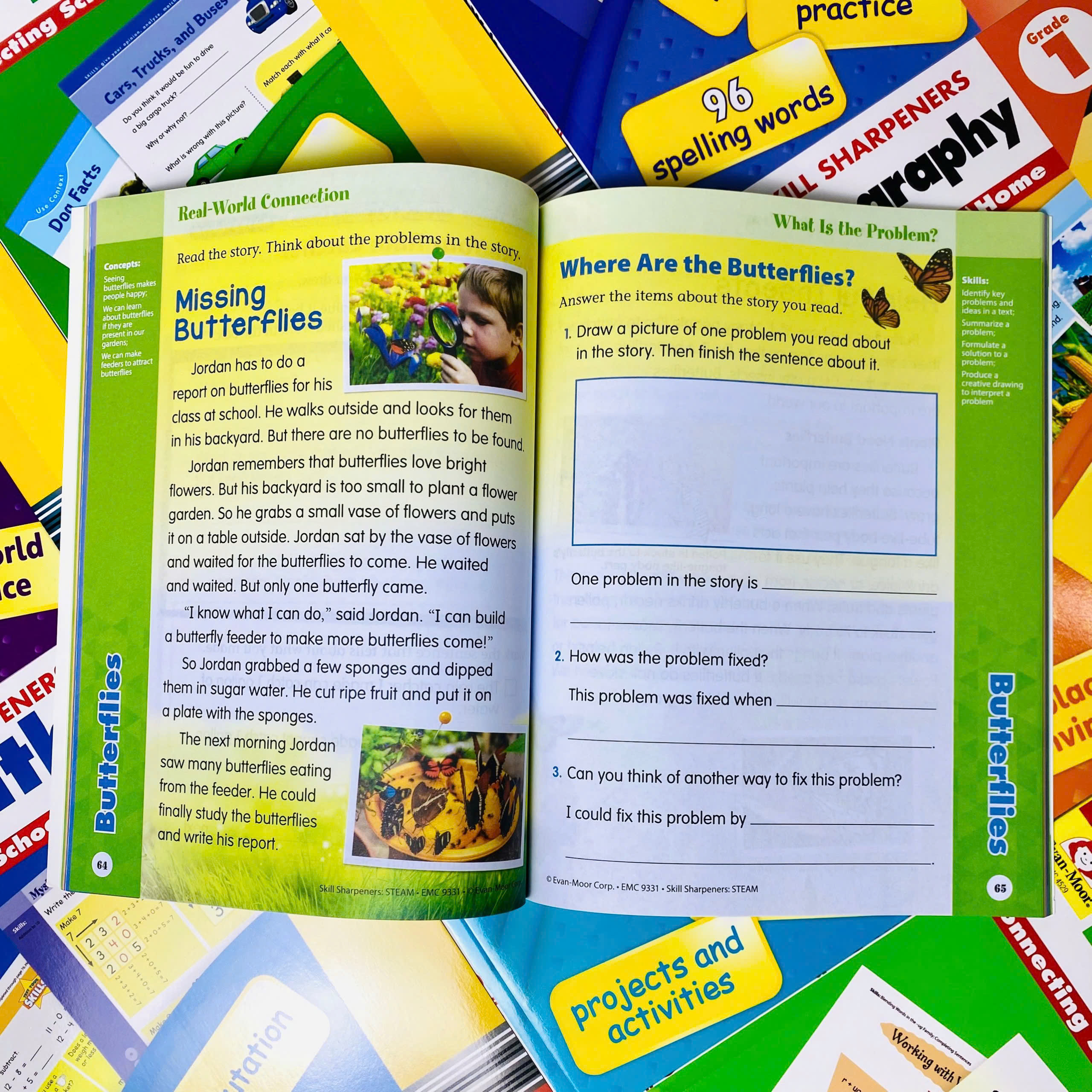 Skill Sharpeners - Level 1 -  8 quyển - Evan Moor - Cho bé 6-7 tuổi