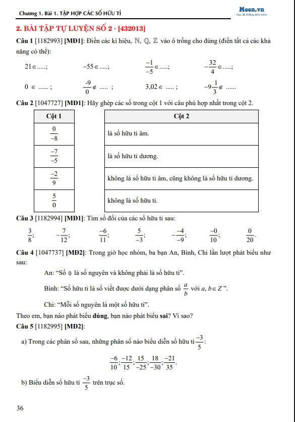 Nền tảng Toán 7