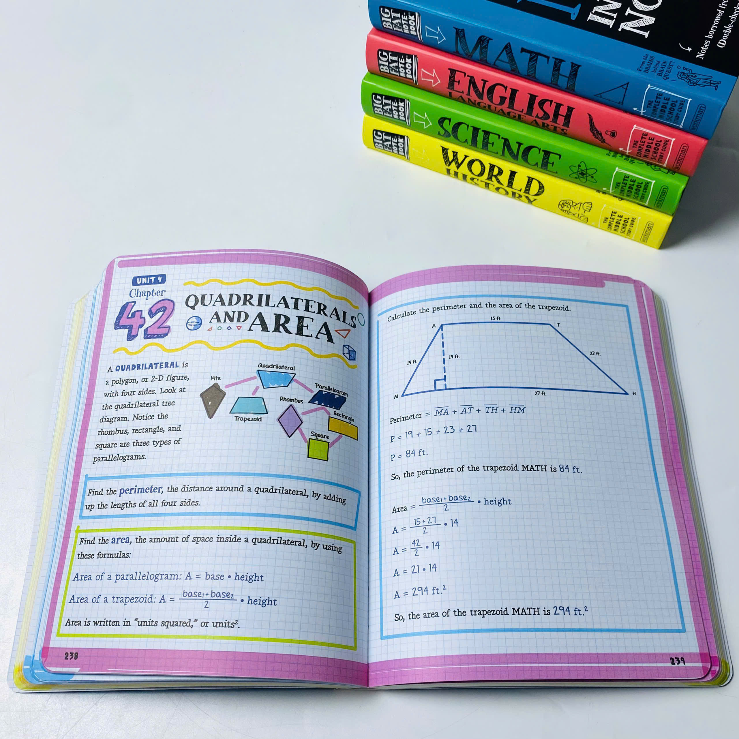 Everything You Need To Ace Math In One Big Fat Notebook (Sách nhập) - 5 quyển mới nhất