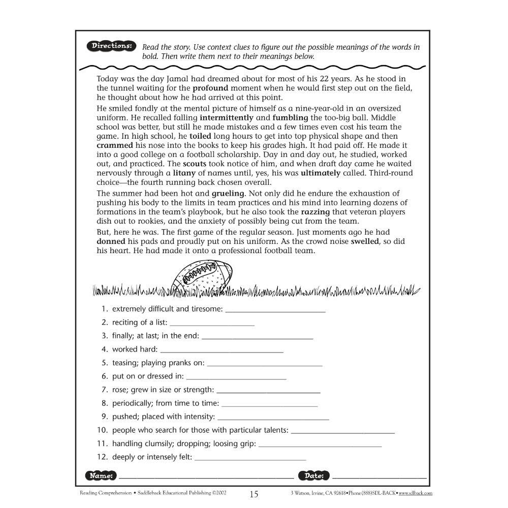 Reading Comprehension Skills and Strategies