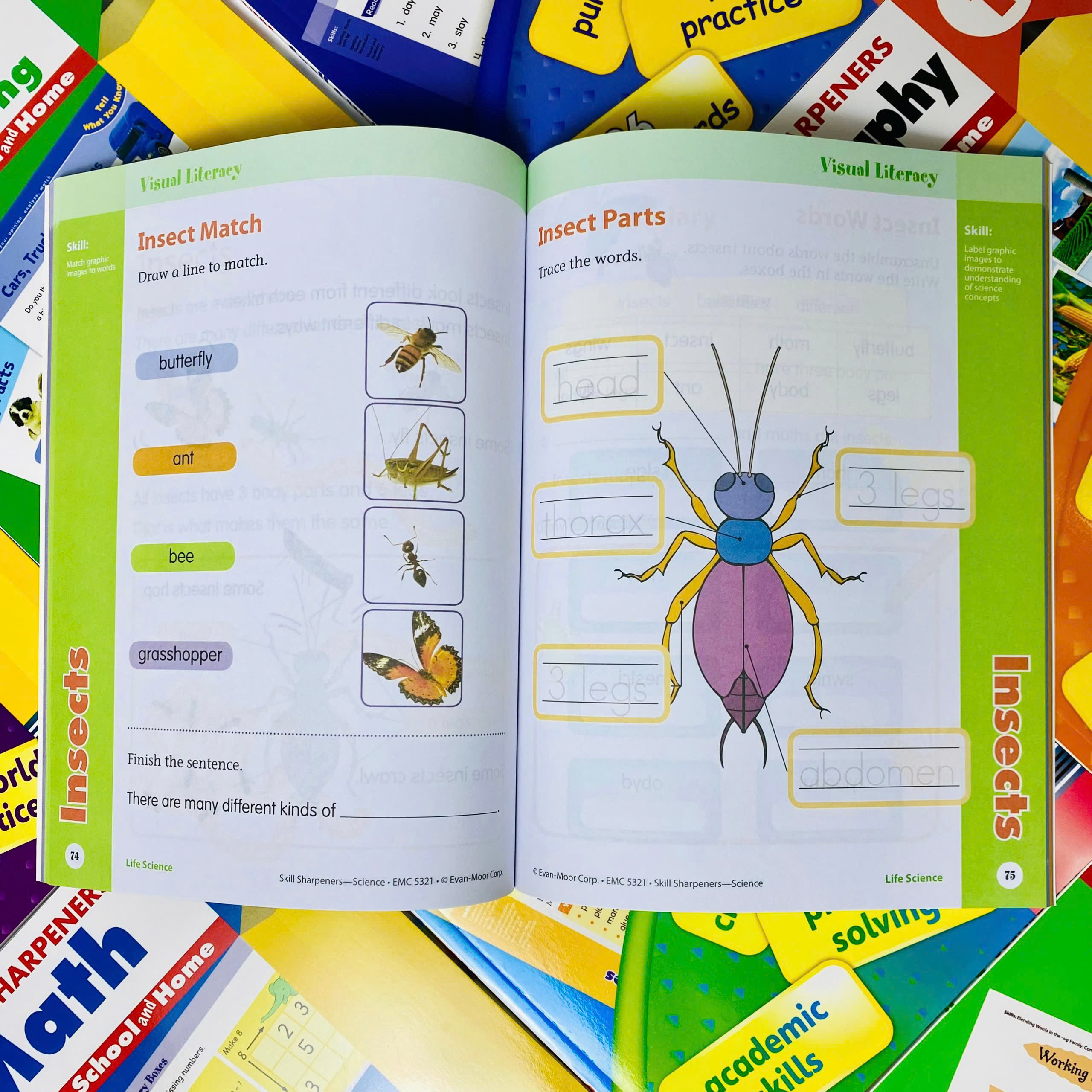 Skill Sharpeners - Level 1 -  8 quyển - Evan Moor - Cho bé 6-7 tuổi