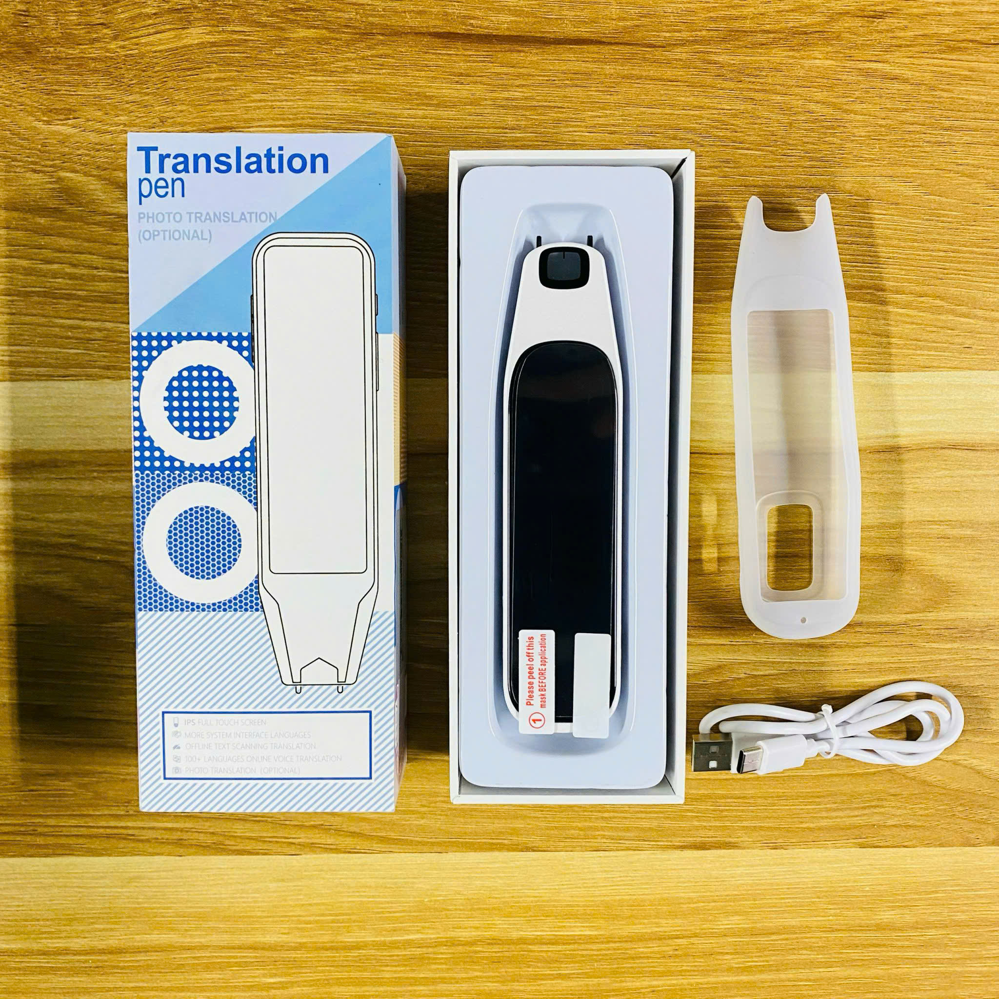 Translation Pen - Bút scan dịch đa ngôn ngữ điện tử cầm tay màn hình LCD (Full box, đầy đủ phụ kiện)