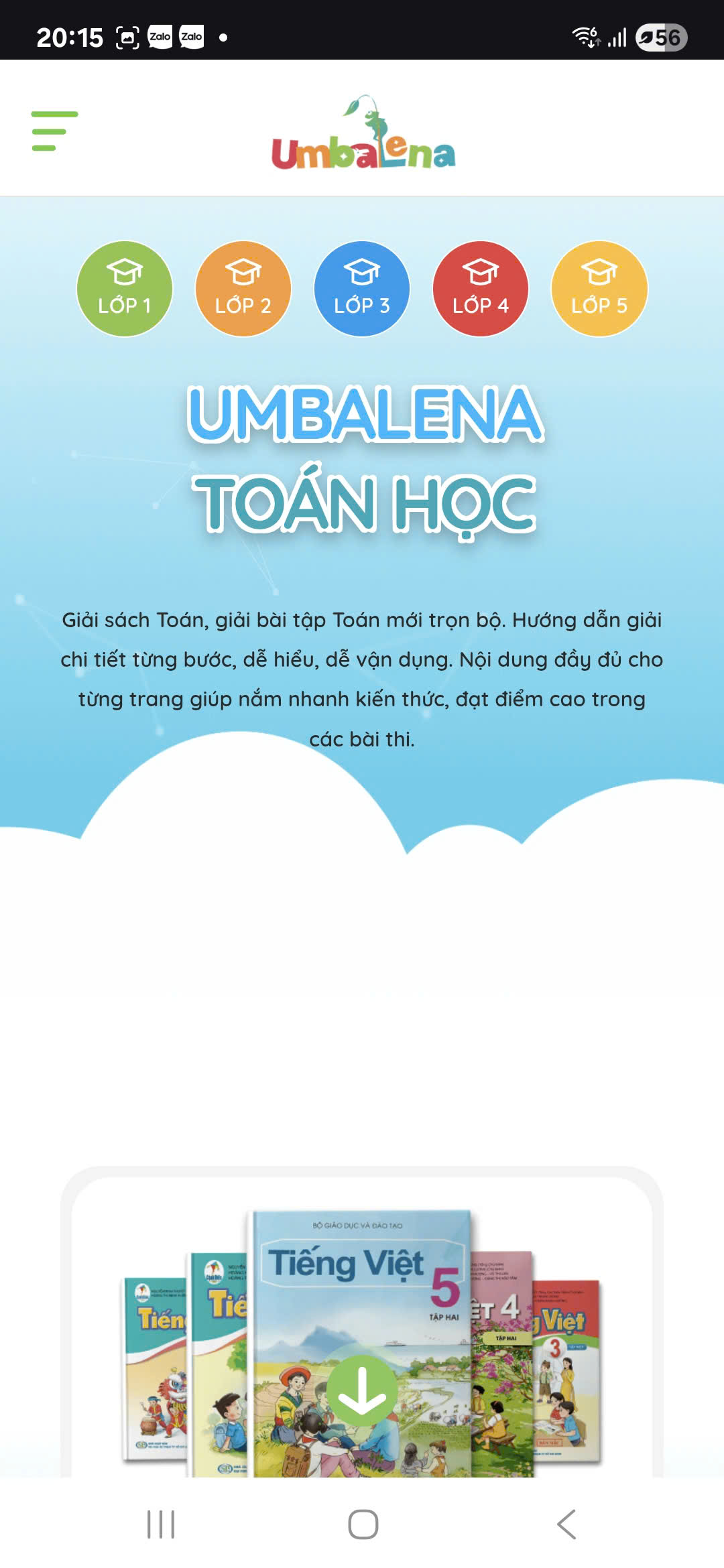 Phần mềm Umbandena – App học “All-in-One” cho học sinh Tiểu học - Gói 1 năm