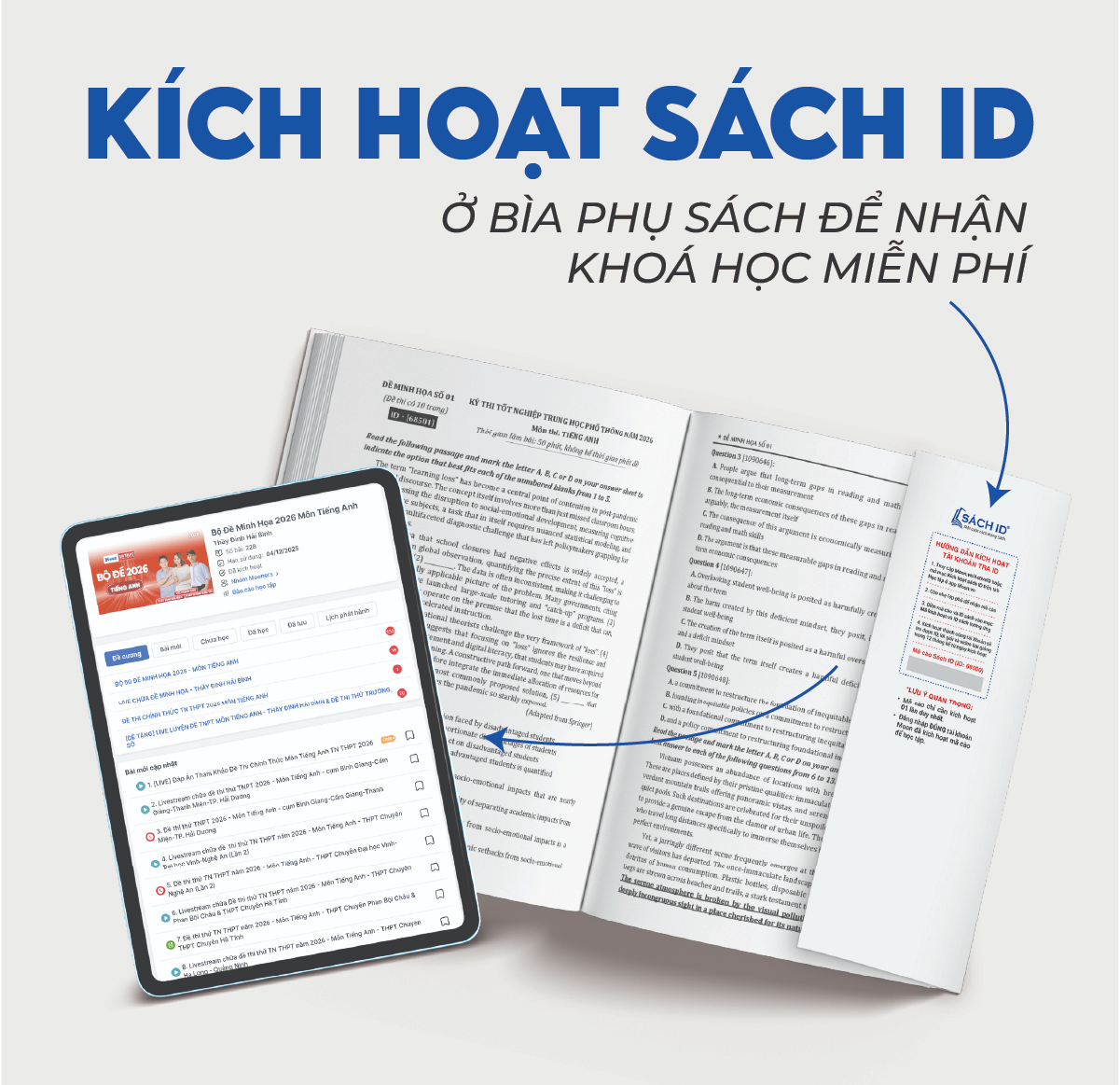 60 đề minh họa Tốt nghiệp THPT 2026 môn Tiếng Anh