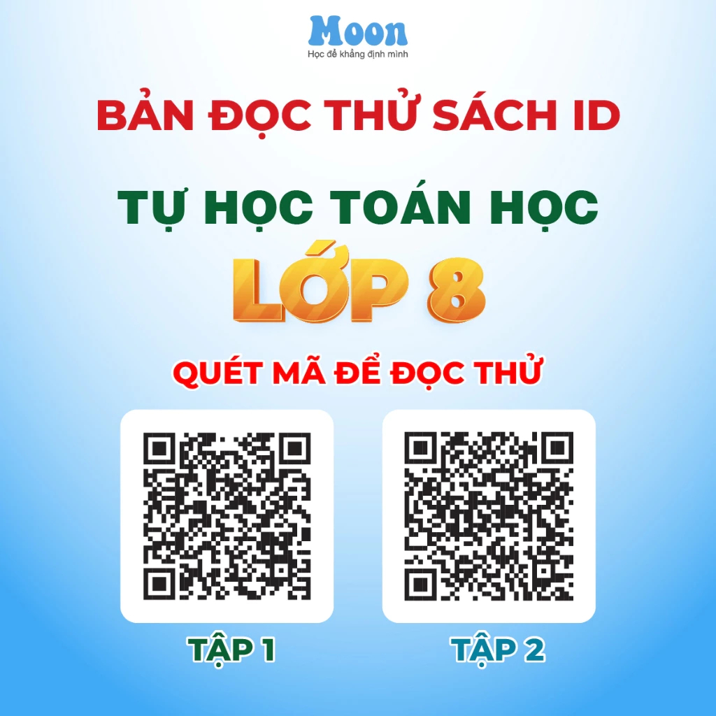 Tự học Toán 8 tập 1 + tập 2