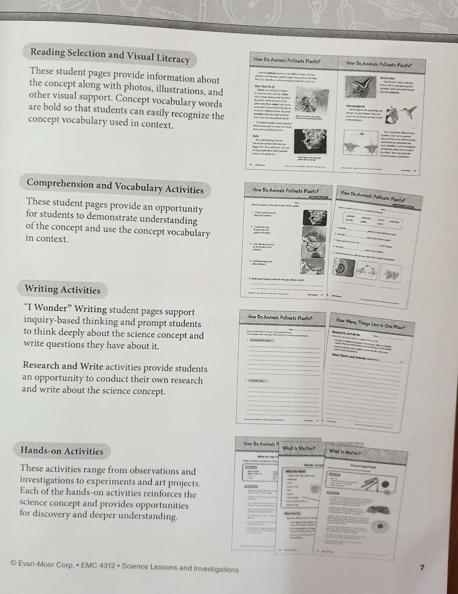 SCIENCE: Lessons & Investigations – Grade 1-6 - Bộ 6 quyển