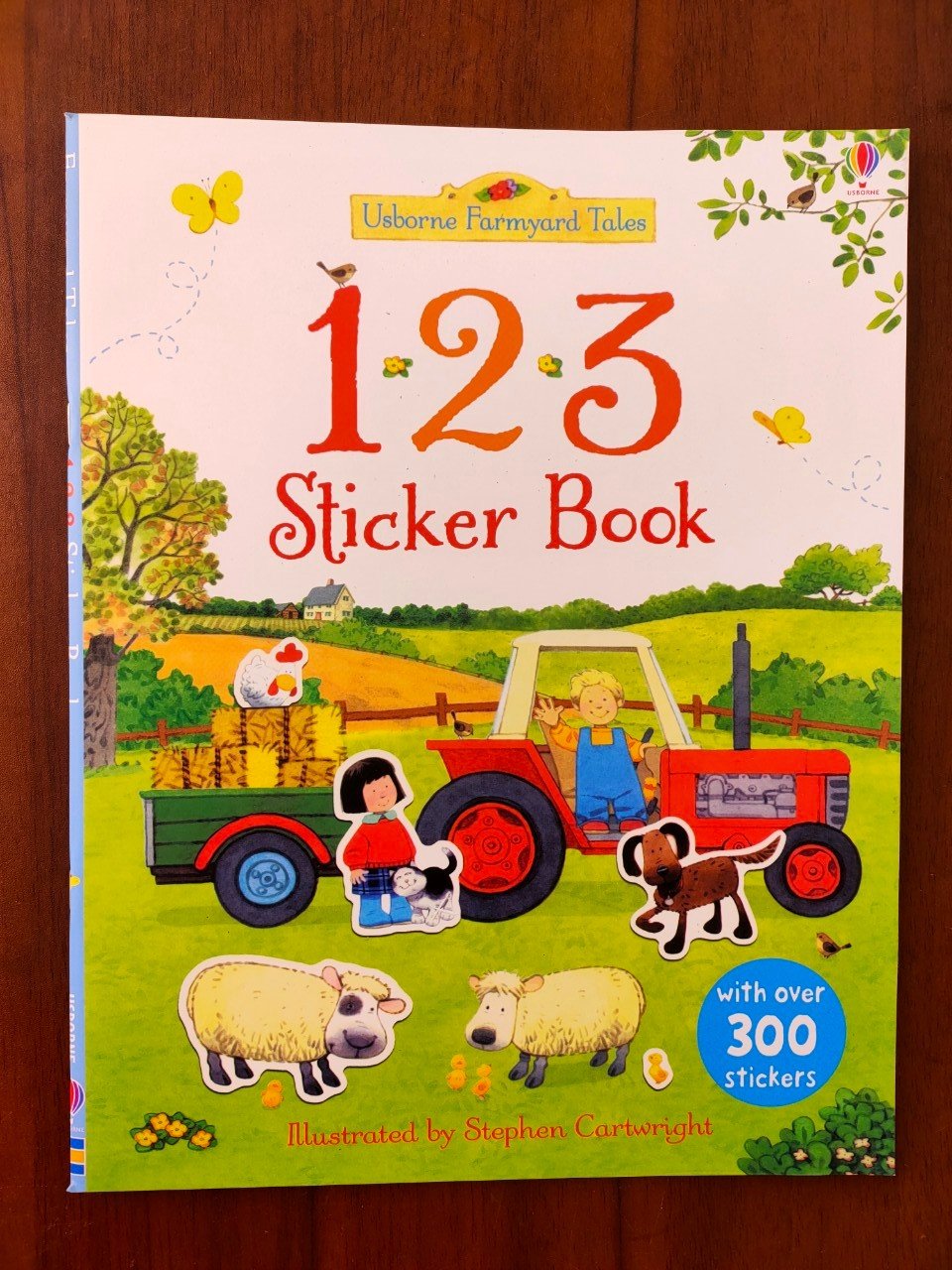 Sách Dính Dán - Usbonre Sticker Book - Usbon farmyard tales 123