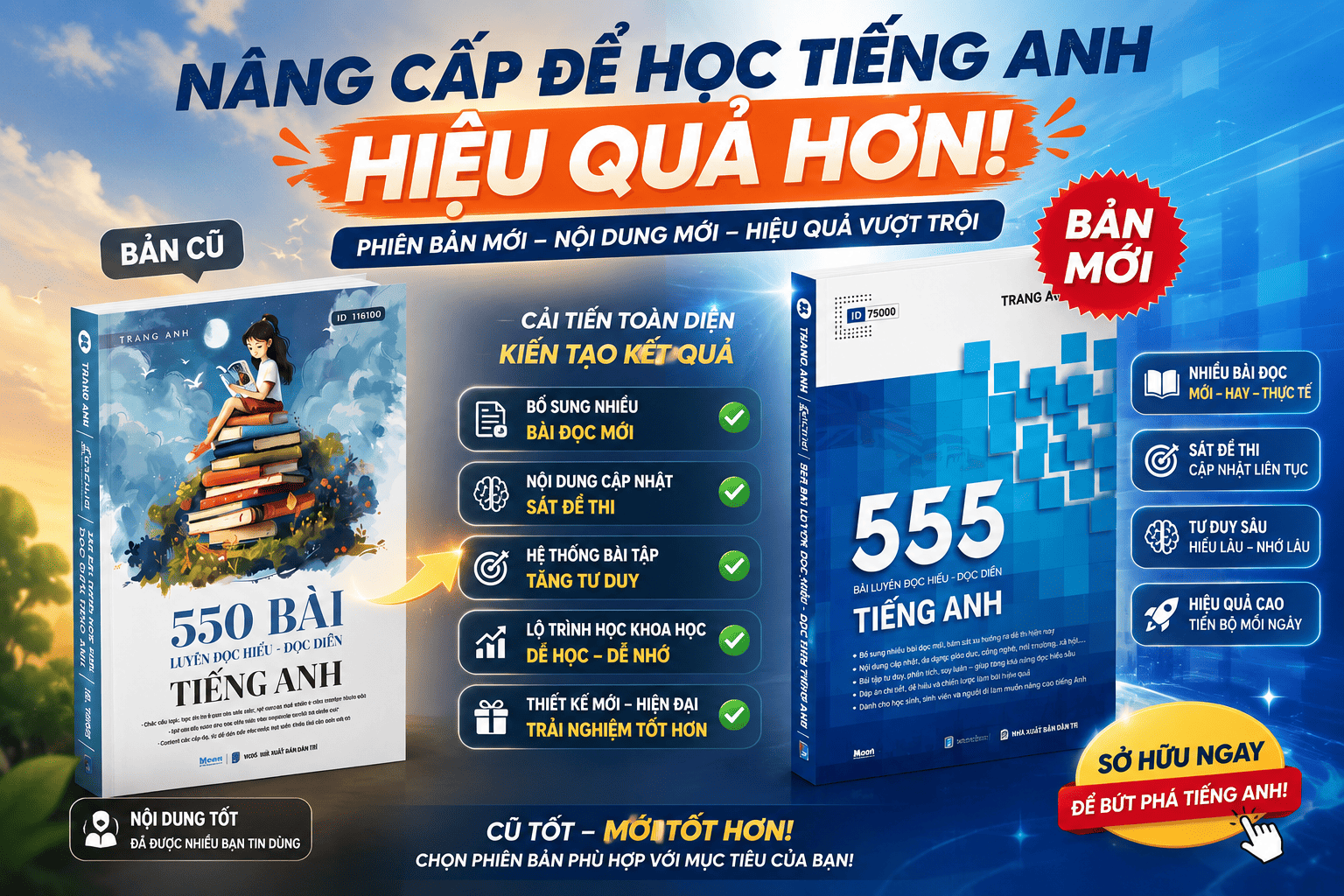 555 bài luyện đọc hiểu – đọc điền Tiếng Anh