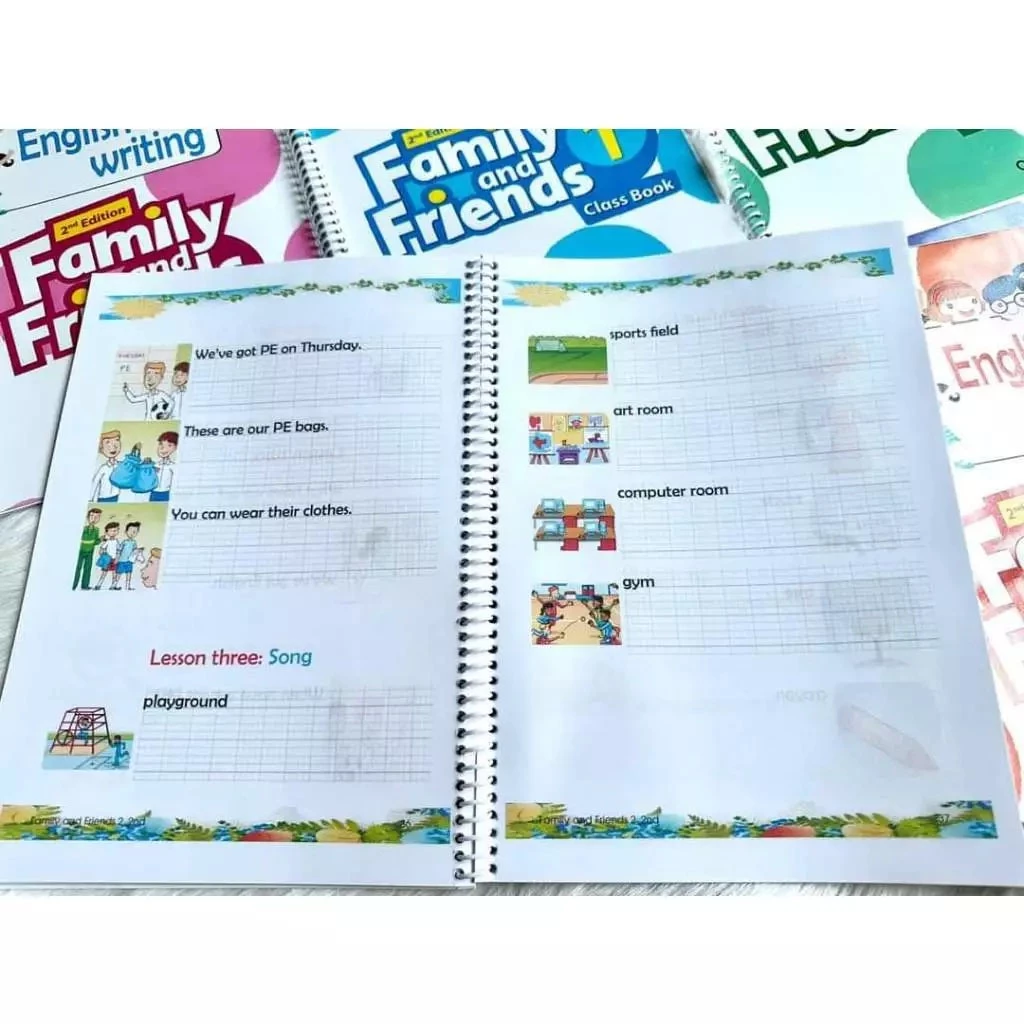 Vở tập viết Family and Friends bản 2nd - level 1, 2, 3, 4, 5 (tùy chọn)