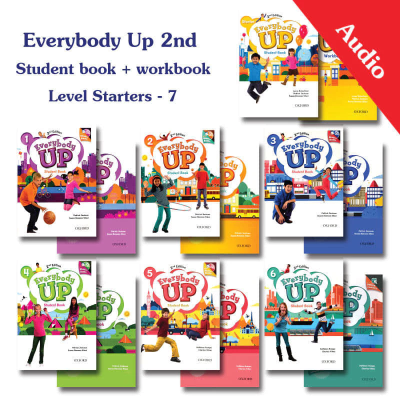 Vở viết Everybody Up bản 2nd - Level starter 1, 2, 3, 4, 5, 6  (tùy chọn)