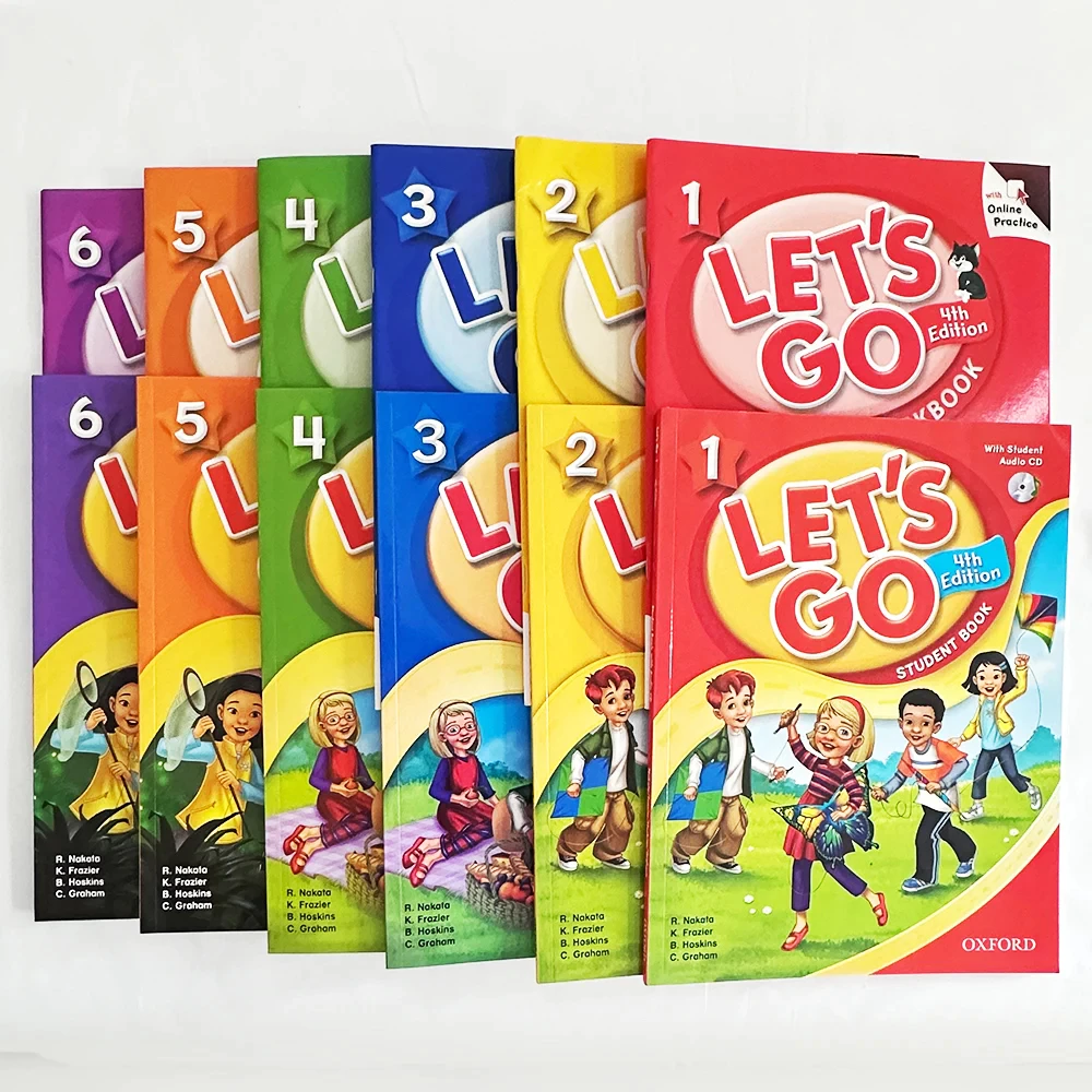 Sách Let’s Go 4th Edition – Let’s Go  Begin, 1, 2, 3, 4, 5  (Work Book + Student Book kèm file nghe )