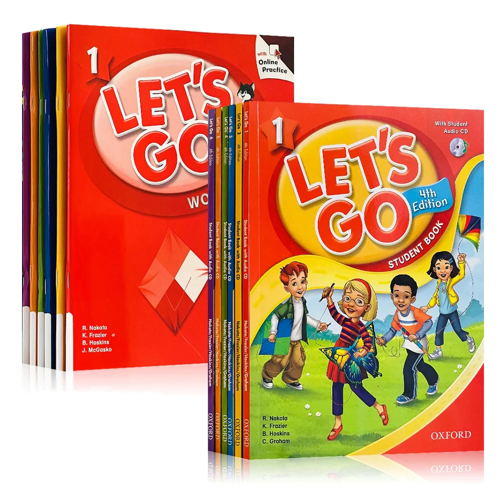 Sách Let’s Go 4th Edition – Let’s Go  Begin, 1, 2, 3, 4, 5  (Work Book + Student Book kèm file nghe )