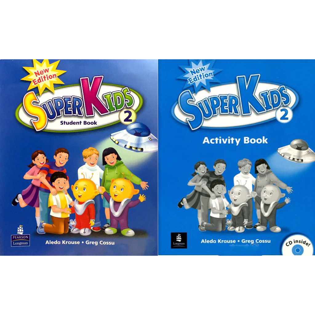 Bộ SuperKids 1,2,3  New Edition (2 sách Student Book + Activity Book )