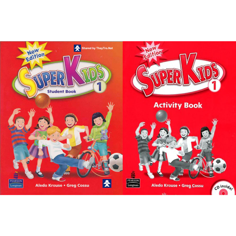 Bộ SuperKids 1,2,3  New Edition (2 sách Student Book + Activity Book )