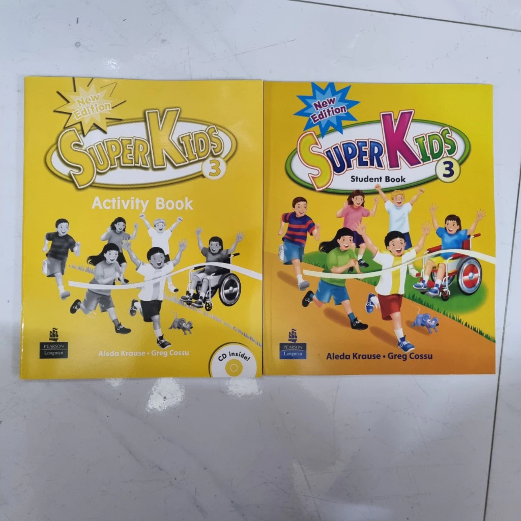 Bộ SuperKids 1,2,3  New Edition (2 sách Student Book + Activity Book )