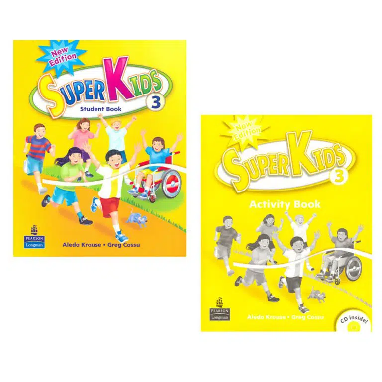 Bộ SuperKids 1,2,3  New Edition (2 sách Student Book + Activity Book )
