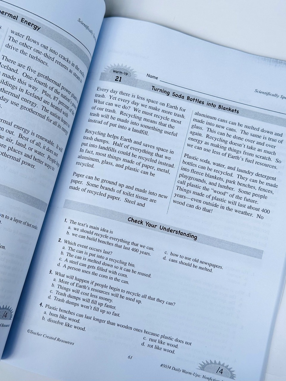 Daily Warm Up Nonfiction Reading - nâng cao kỹ năng đọc vô cùng bài bản - bộ 6 quyển