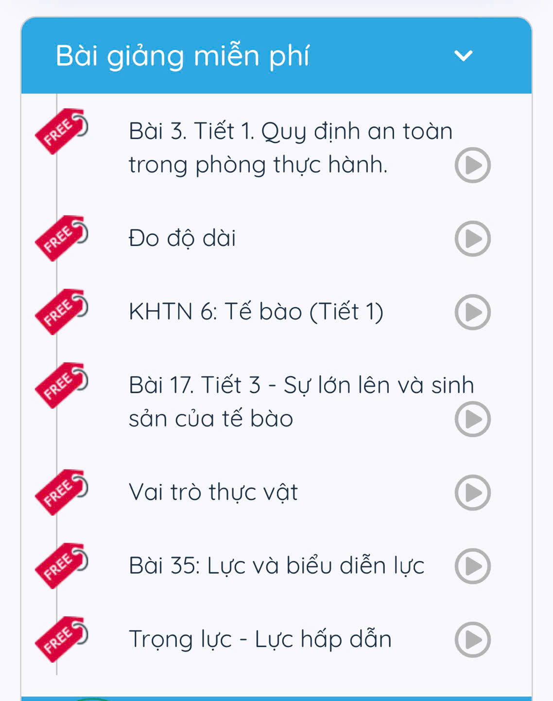 Tài khoản học khoa học tự nhiên (gói cơ bản) - 1 năm
