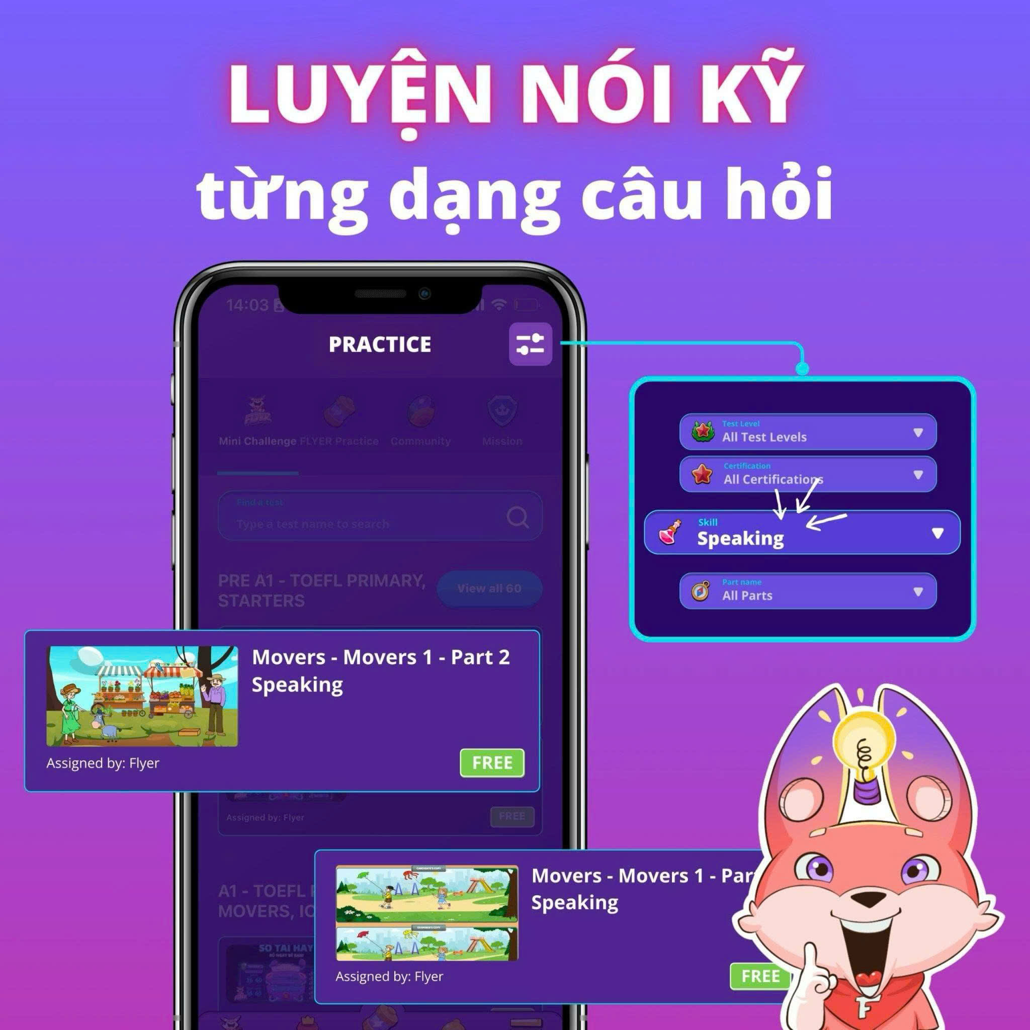 Phòng luyện thi ảo - Flyer - Gói 1 năm