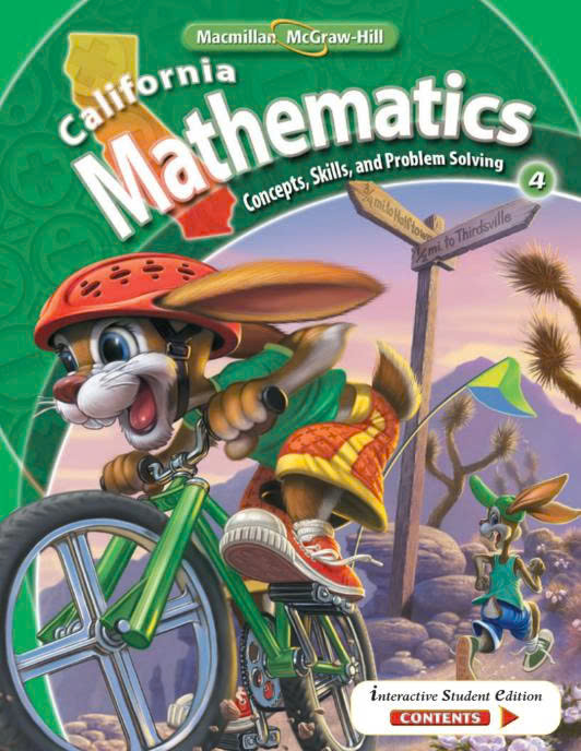 Califorinia Mathematics Concepts, Skills and Problem Solving - 7 grade - Sách đen trắng