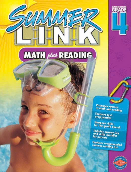 Summer Link Math Plus Reading - Level K - Level 6 ‼ đen trắng