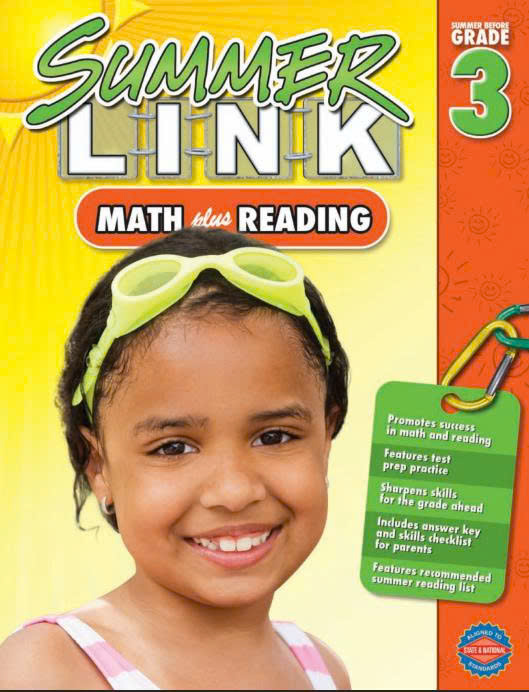 Summer Link Math Plus Reading - Level K - Level 6 ‼ đen trắng