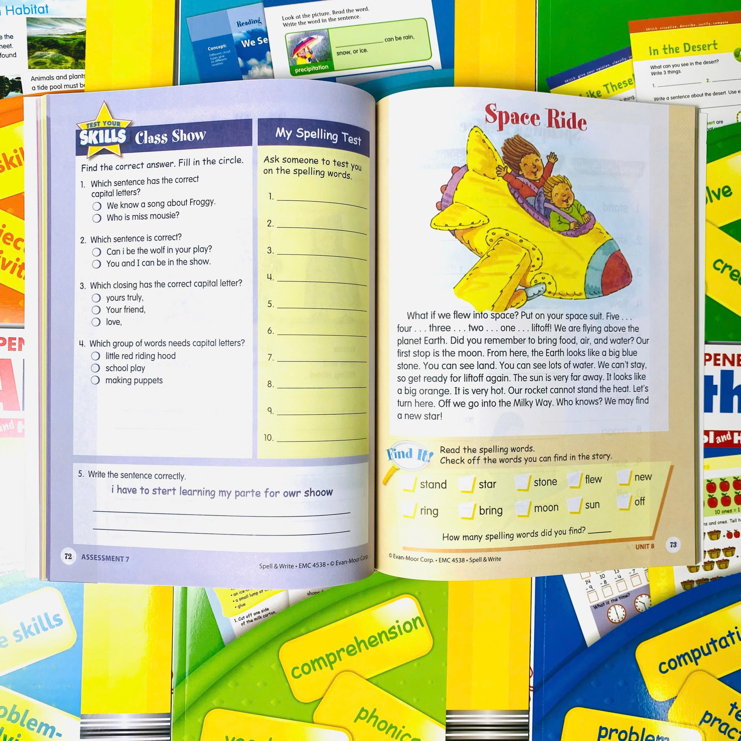 Skill Sharpeners - Level 2 - 8 quyển - Evan Moor - Cho bé 7-8 tuổi