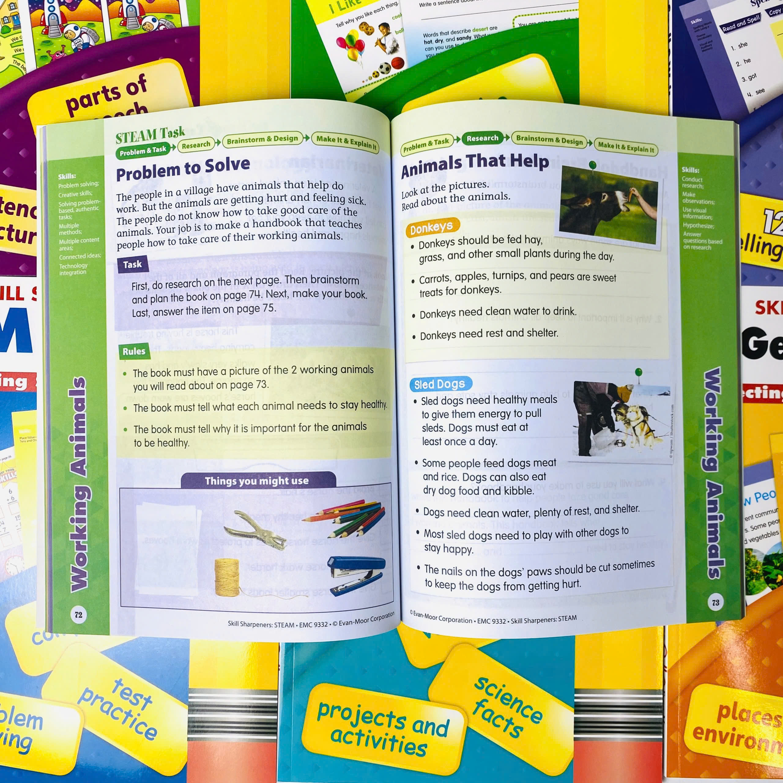 Skill Sharpeners - Level 2 - 8 quyển - Evan Moor - Cho bé 7-8 tuổi