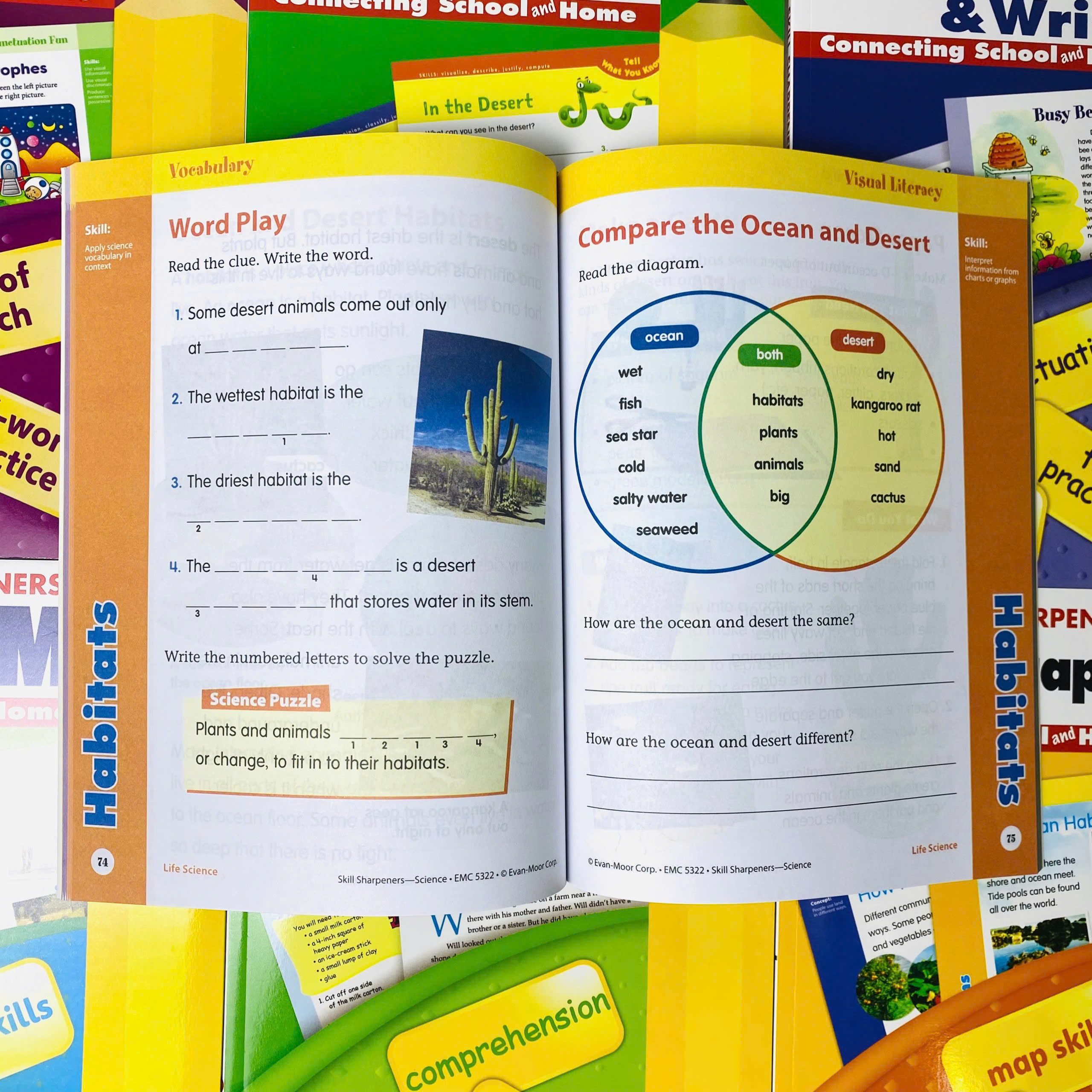 Skill Sharpeners - Level 2 - 8 quyển - Evan Moor - Cho bé 7-8 tuổi