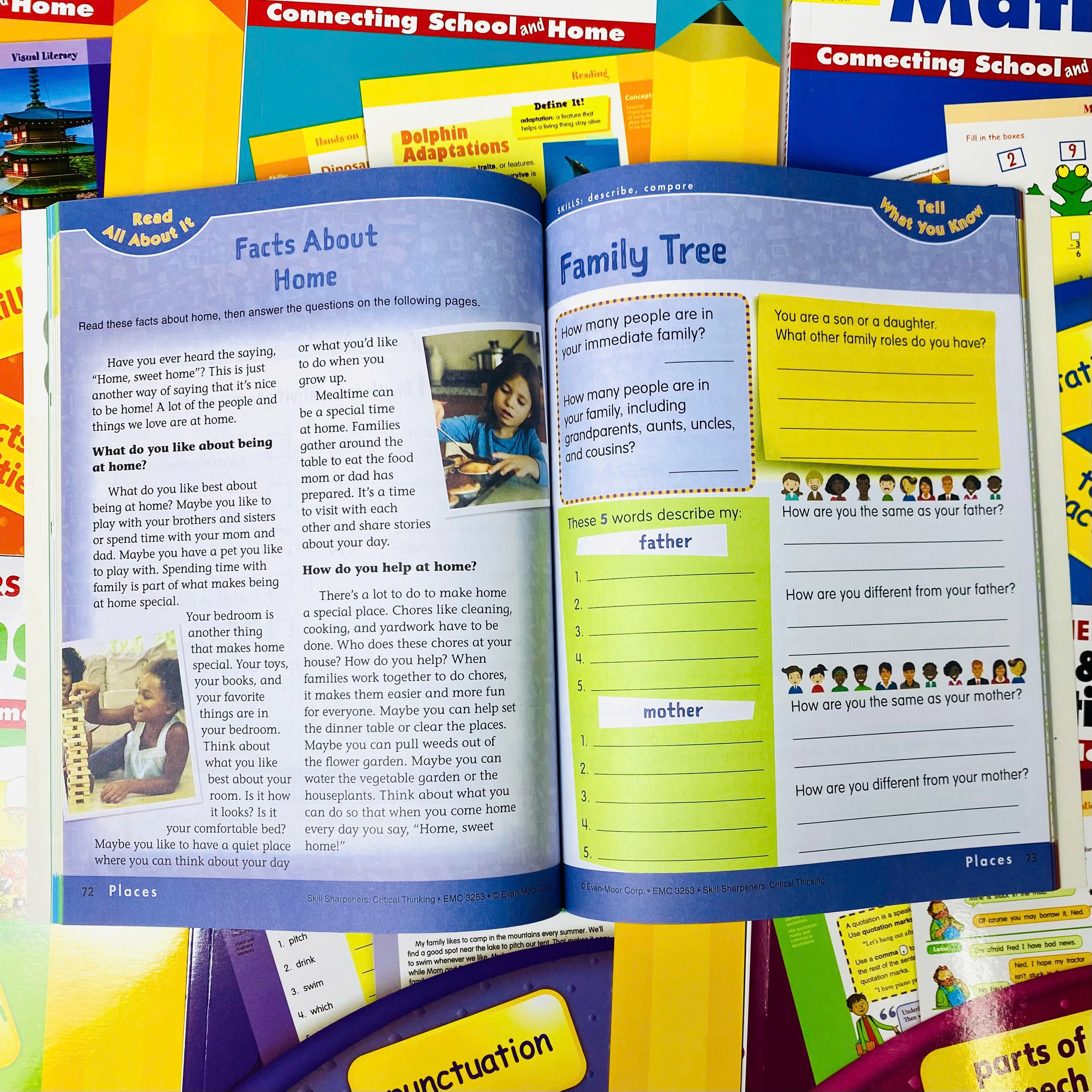 Skill Sharpeners - Level 3 - Trọn bộ 8 quyển - Evan Moor - Cho bé 8-9 tuổi