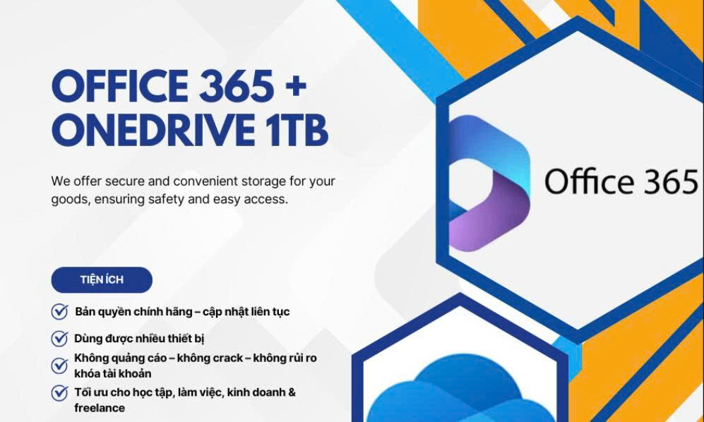 ONEDRIVE 1TB – LƯU TRỮ KHÔNG GIỚI HẠN