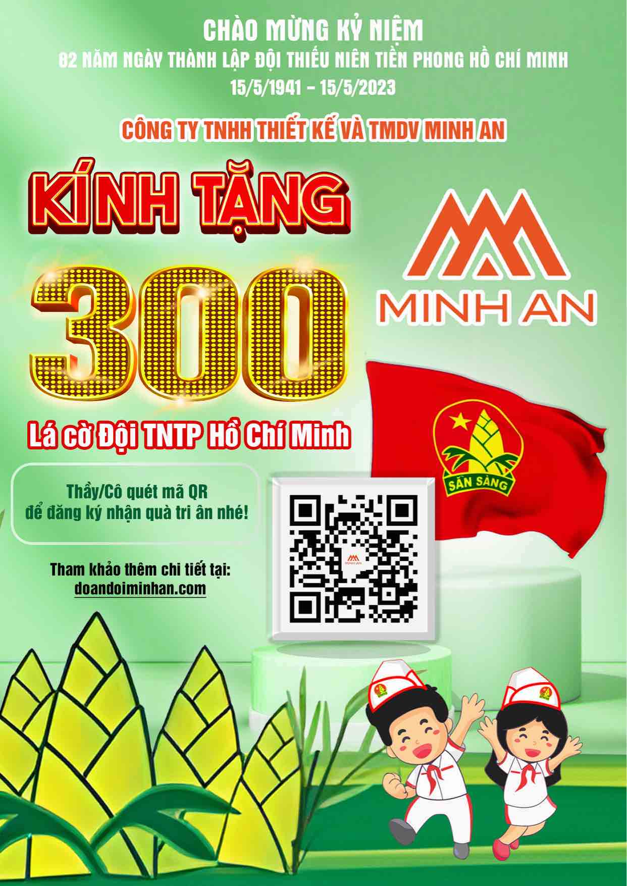 Tri ân 82 năm thành lập Đội TNTP Hồ Chí Minh (15/5/1941 - 15/5/2023)