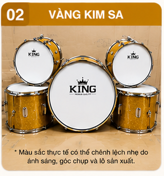 TRỐNG ĐỘI GỖ KING – ÂM THANH VANG, MẪU ĐẸP, CHUẨN NGHI THỨC ĐỘI
