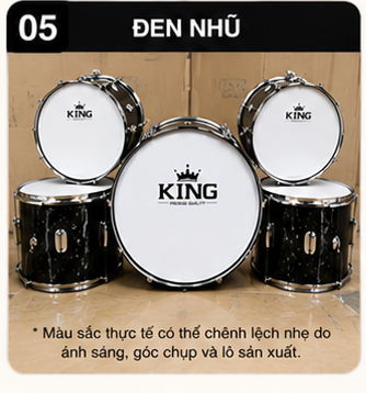 TRỐNG ĐỘI GỖ KING – ÂM THANH VANG, MẪU ĐẸP, CHUẨN NGHI THỨC ĐỘI