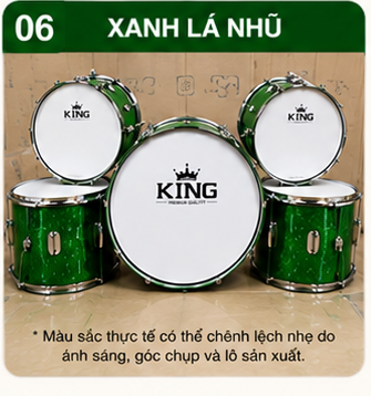TRỐNG ĐỘI GỖ KING – ÂM THANH VANG, MẪU ĐẸP, CHUẨN NGHI THỨC ĐỘI