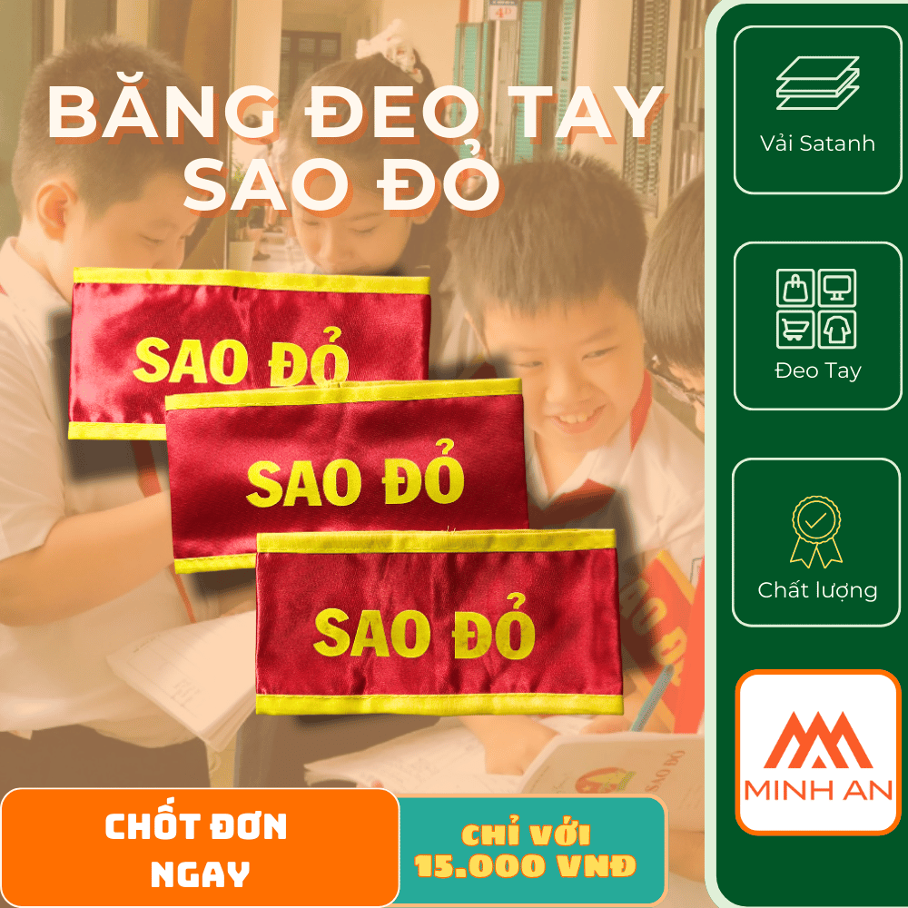 BĂNG ĐEO TAY SAO ĐỎ