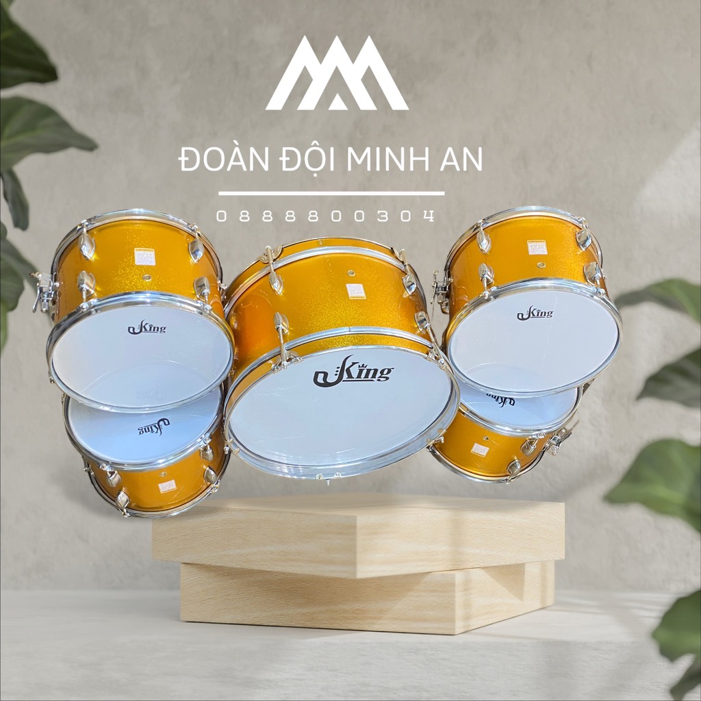 Bộ Trống Đội Gỗ KING (12inch  - 18inch)