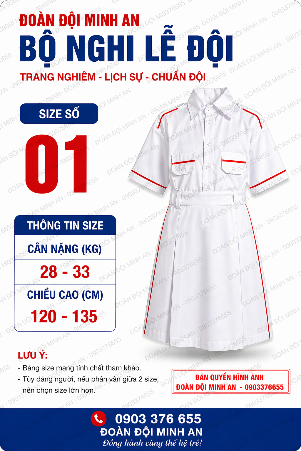 ĐỒNG PHỤC NGHI LỄ ĐỘI- BỘ VÁY