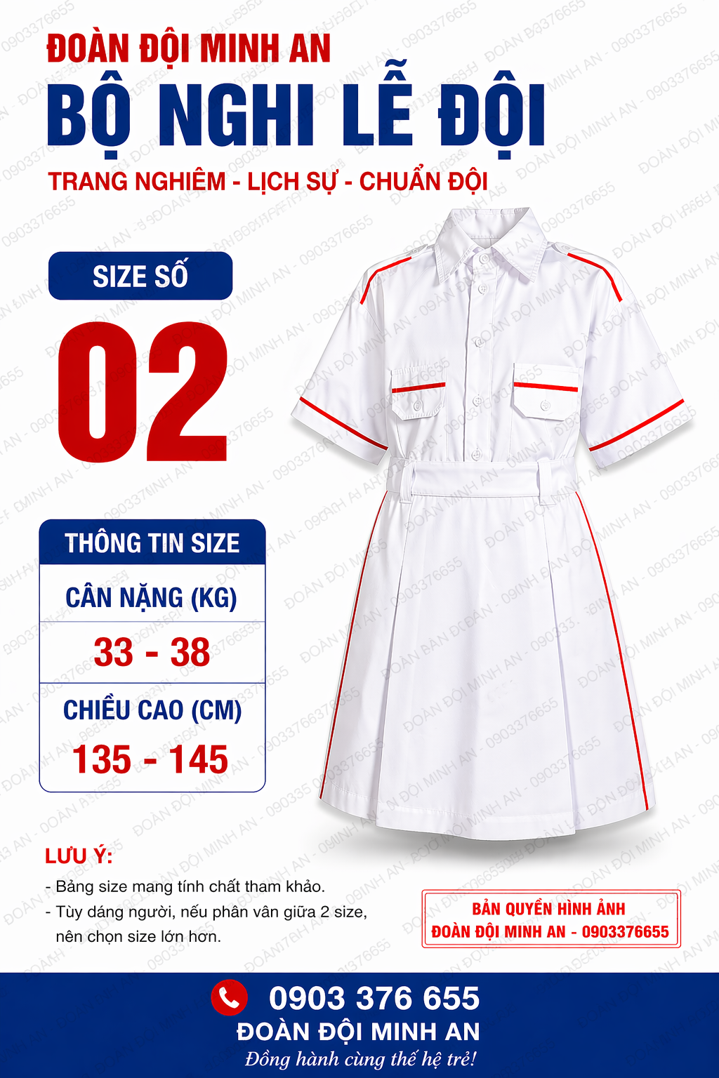ĐỒNG PHỤC NGHI LỄ ĐỘI- BỘ VÁY