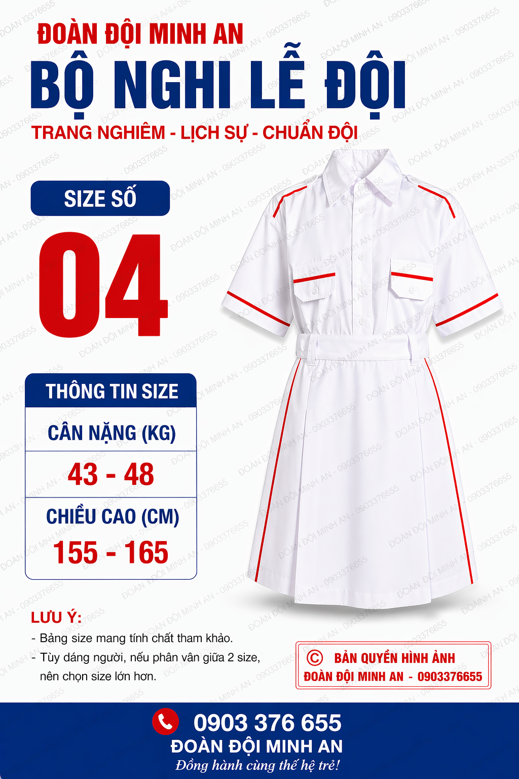 ĐỒNG PHỤC NGHI LỄ ĐỘI- BỘ VÁY