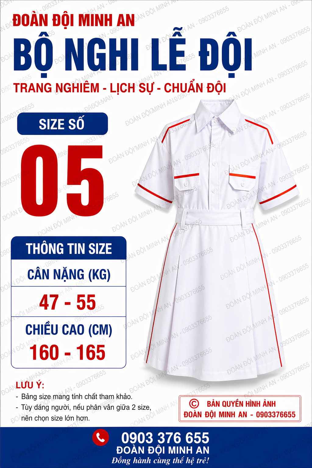 ĐỒNG PHỤC NGHI LỄ ĐỘI- BỘ VÁY