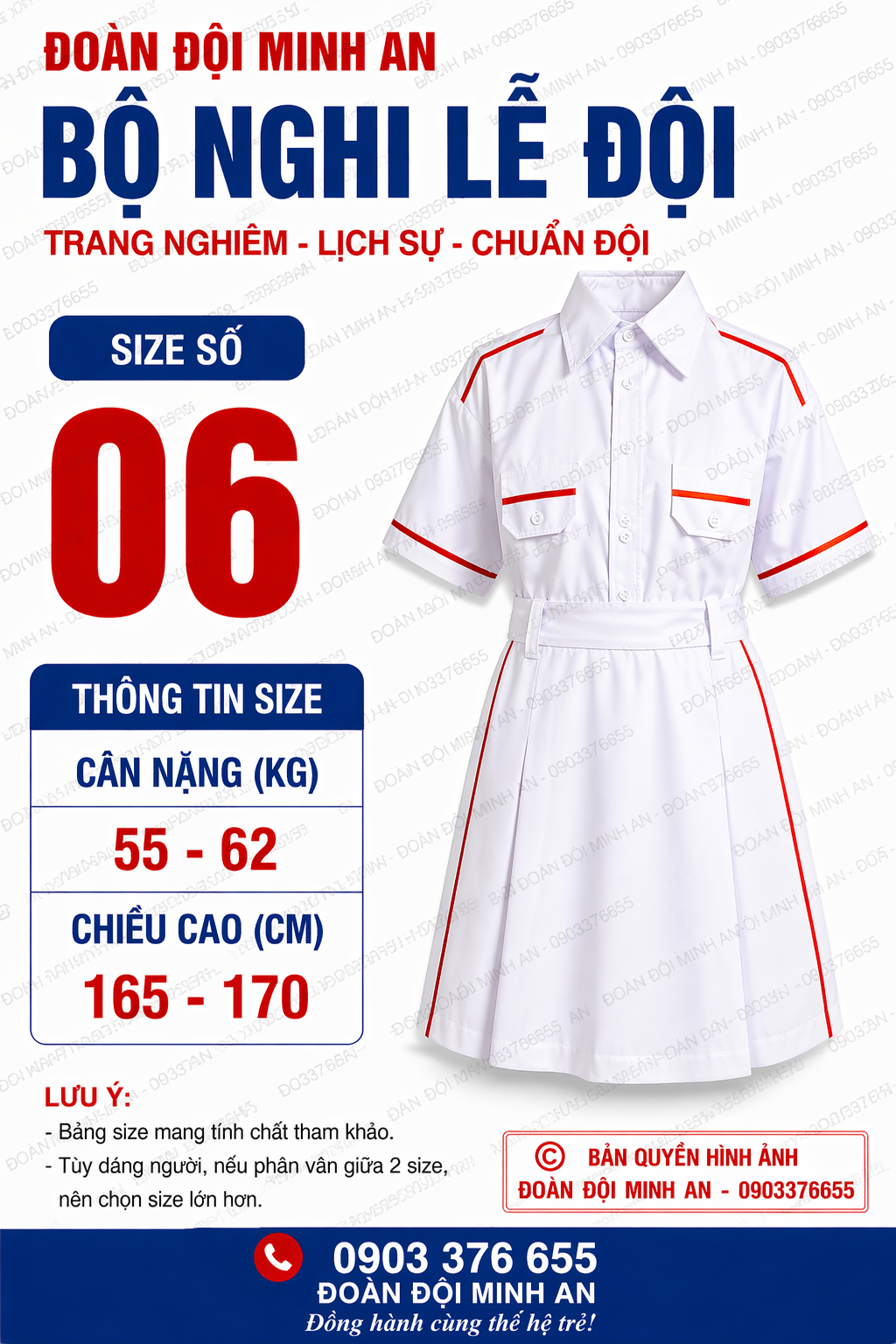 ĐỒNG PHỤC NGHI LỄ ĐỘI- BỘ VÁY