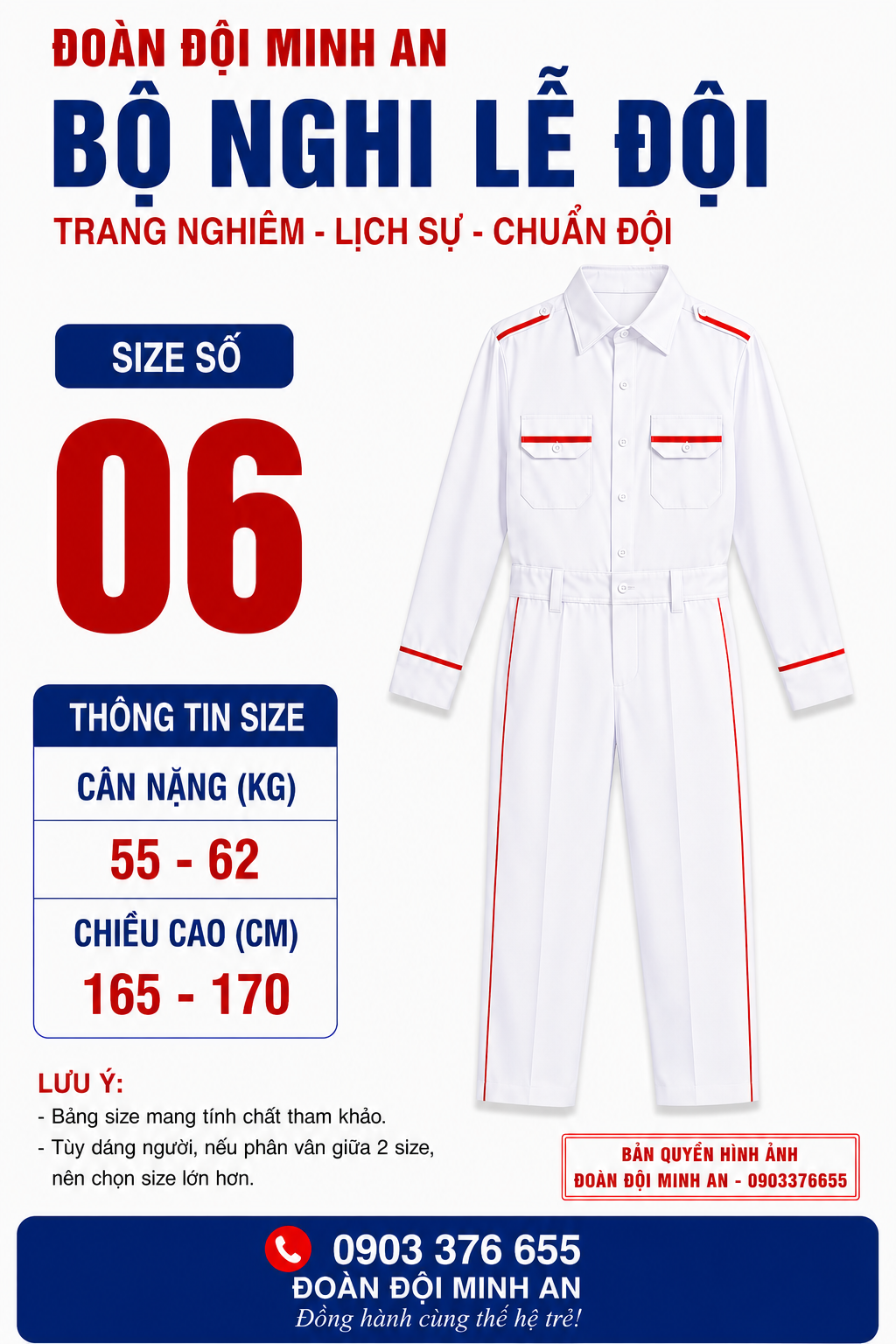 ĐỒNG PHỤC NGHI LỄ ĐỘI- BỘ DÀI