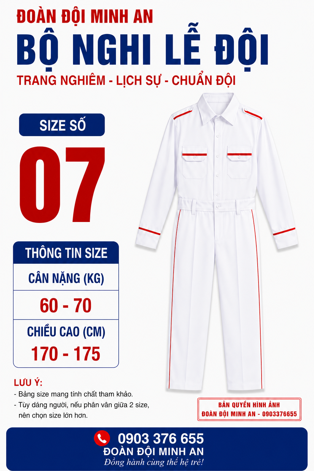 ĐỒNG PHỤC NGHI LỄ ĐỘI- BỘ DÀI