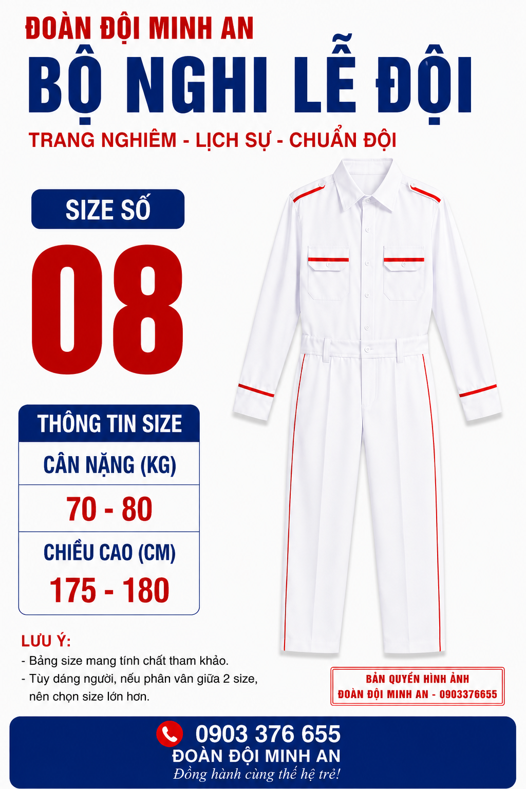 ĐỒNG PHỤC NGHI LỄ ĐỘI- BỘ DÀI