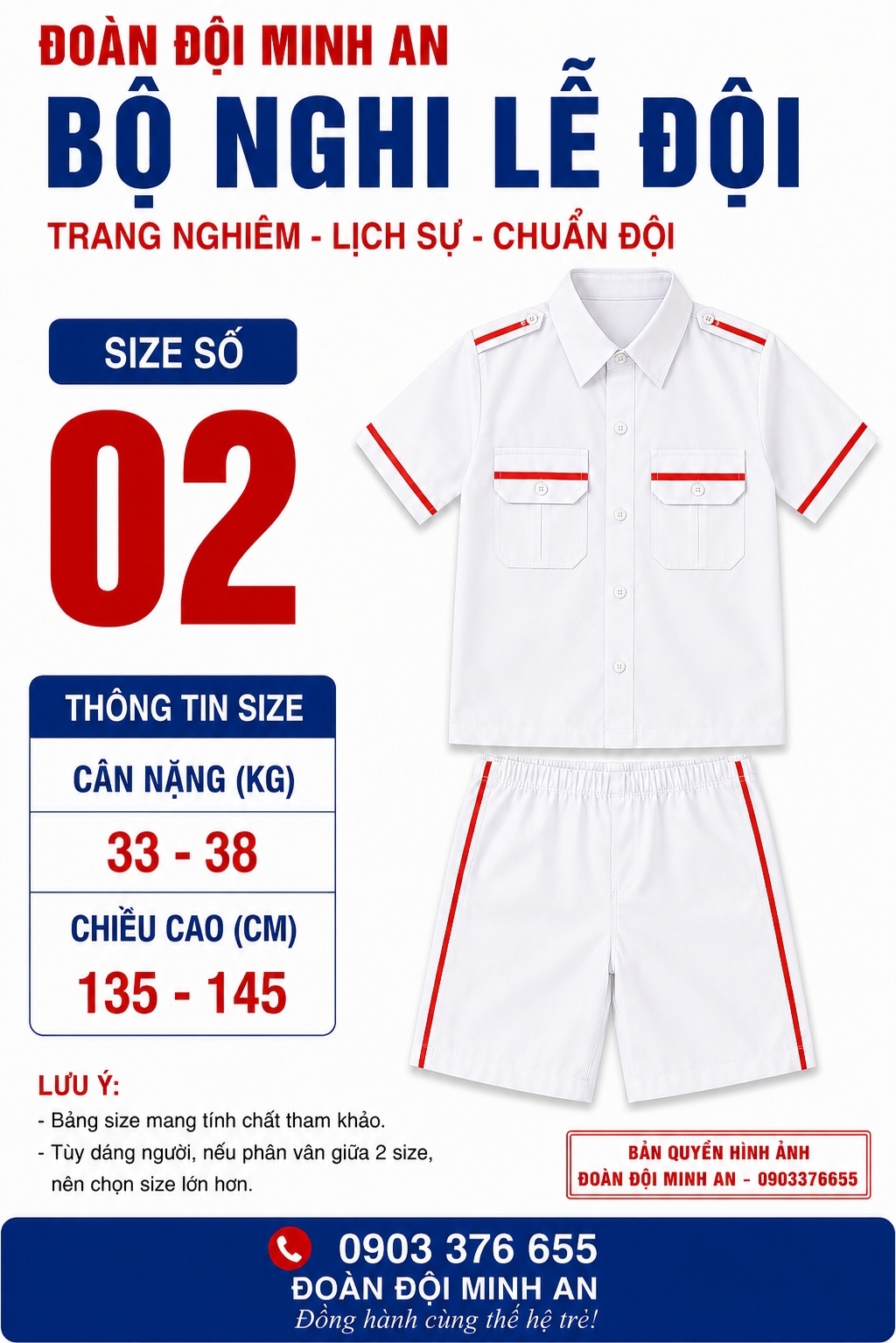 ĐỒNG PHỤC NGHI LỄ ĐỘI- BỘ CỌC