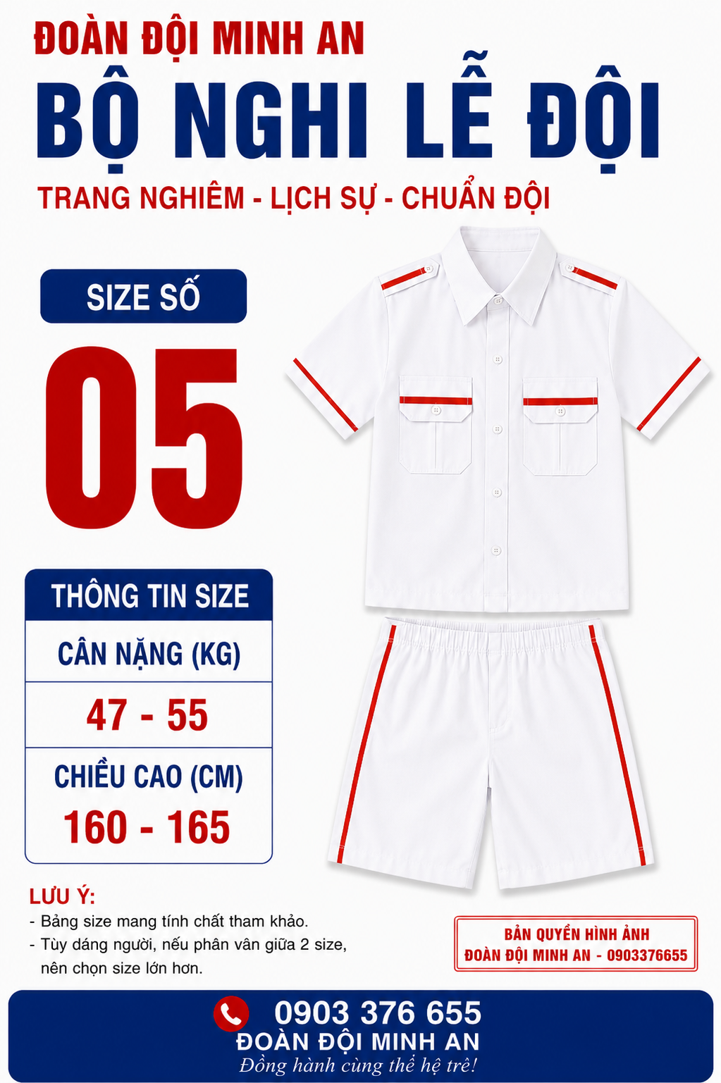 ĐỒNG PHỤC NGHI LỄ ĐỘI- BỘ CỌC