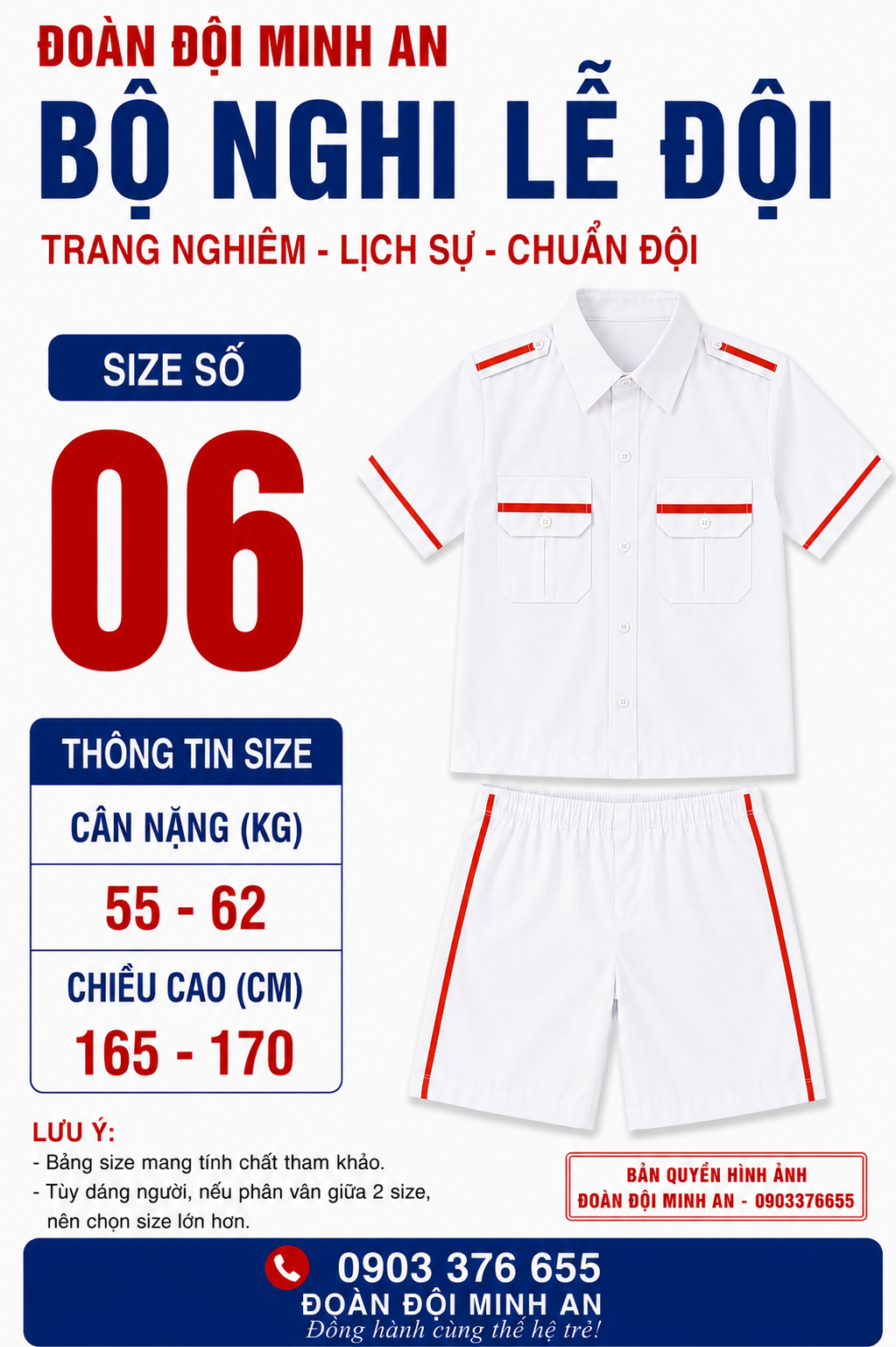 ĐỒNG PHỤC NGHI LỄ ĐỘI- BỘ CỌC