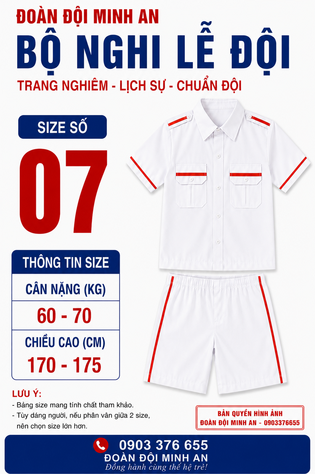 ĐỒNG PHỤC NGHI LỄ ĐỘI- BỘ CỌC
