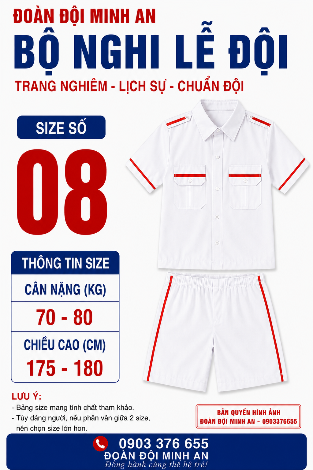ĐỒNG PHỤC NGHI LỄ ĐỘI- BỘ CỌC